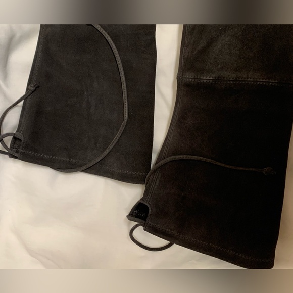 Stuart Weitzman Dark Slate Grey Suede Over-the-Knee Boots Size 6/36.5 - Picture 15 of 16